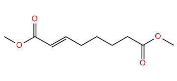 (E)-Dimethyl 3-methyl-2-octenedioate